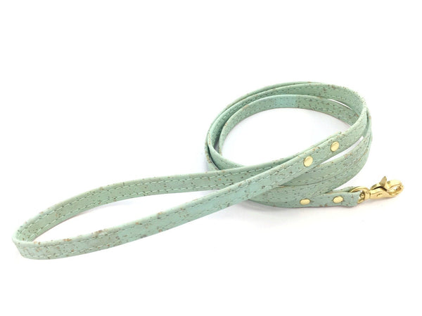 Cat harness and leash set in designer cork fabric with strong solid brass hardware, made in the UK by Noggins & Binkles