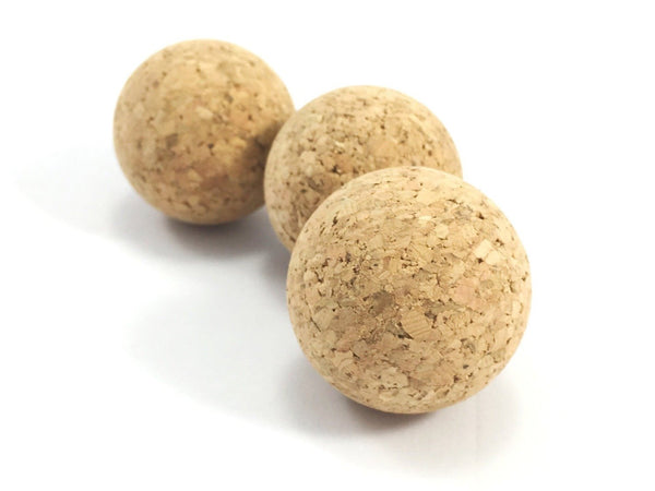 Natural cat balls toys made from eco friendly cork which is vegan and sustainable