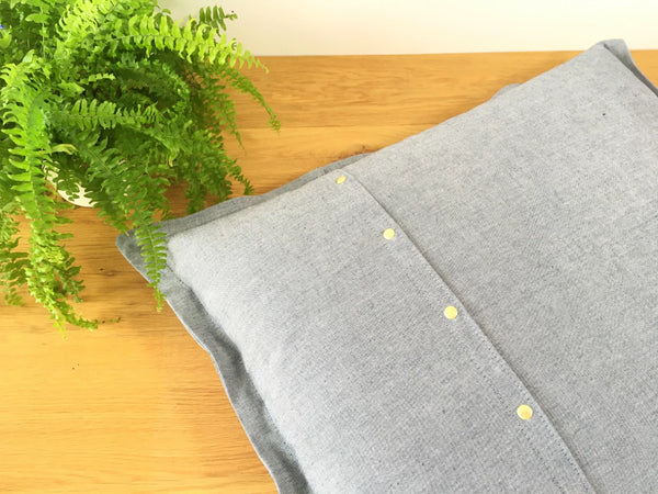 Eco friendly dog pillow bed in organic cotton canvas for small dogs and puppies